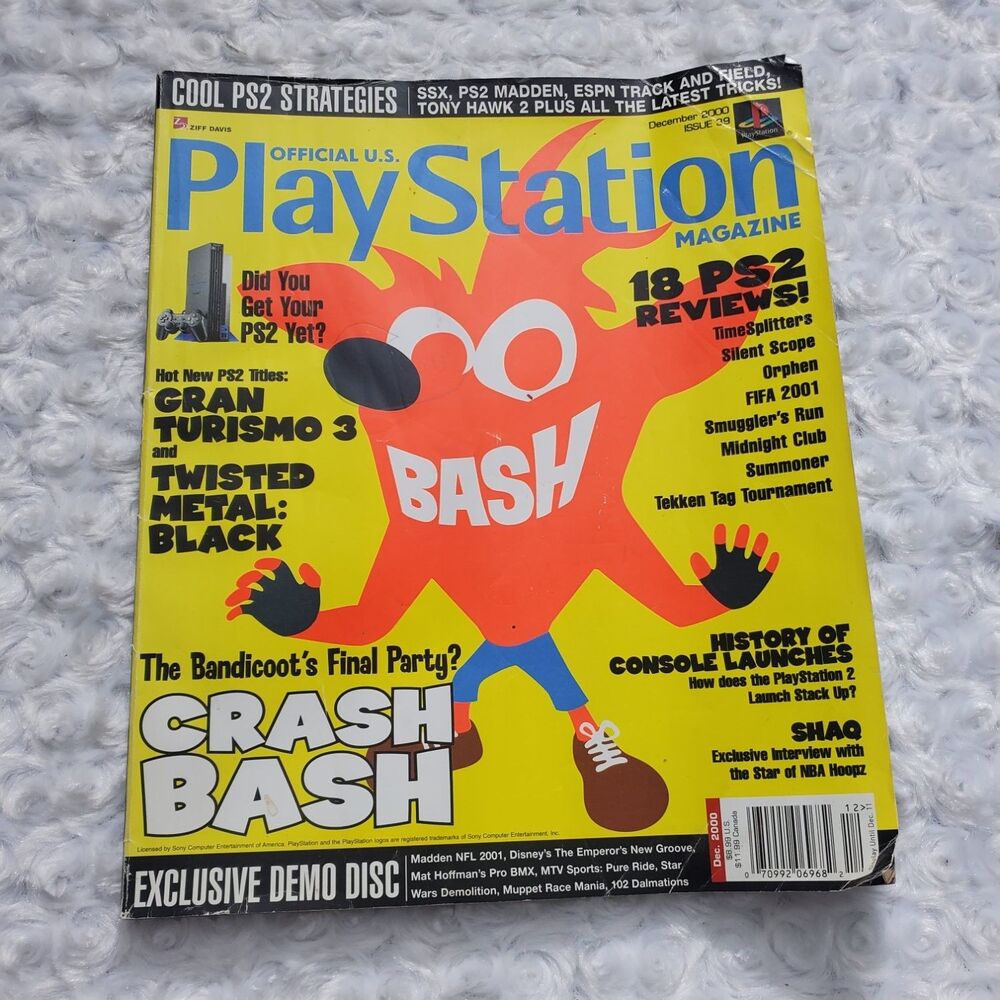 Official U.S. PlayStation Magazine Issue 39 December 2000 Crash Bash